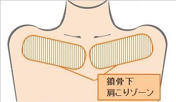 鎖骨下の肩こりゾーン